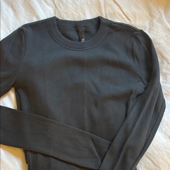 SKIMS Black Maxi Dress with Long Sleeves - Picture 2 of 3